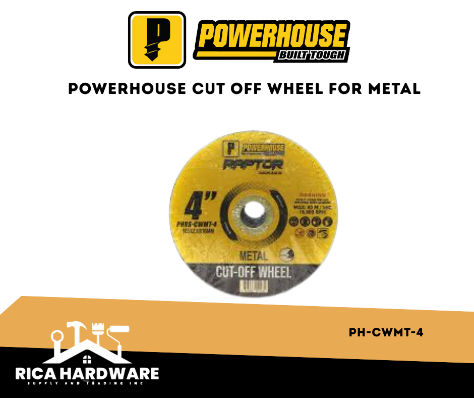 POWERHOUSE CUT-OFF WHEEL METAL 4" 105x2.0x16MM (PH-CWMT-4)