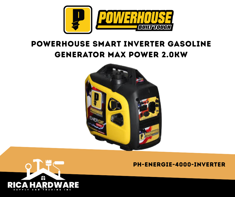 POWERHOUSE PH-ENERGIE-4000-INVERTER SMART INVERTER GASOLINE GENERATOR MAX POWER 2.0KW
