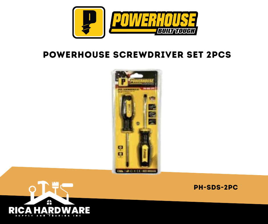 POWERHOUSE PH-SDS-2PC SCREWDRIVER SET 2PCS