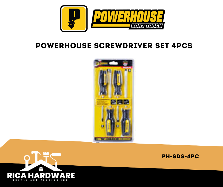 POWERHOUSE 4PCS SCREWDRIVER SET (PH-SDS-4PC)