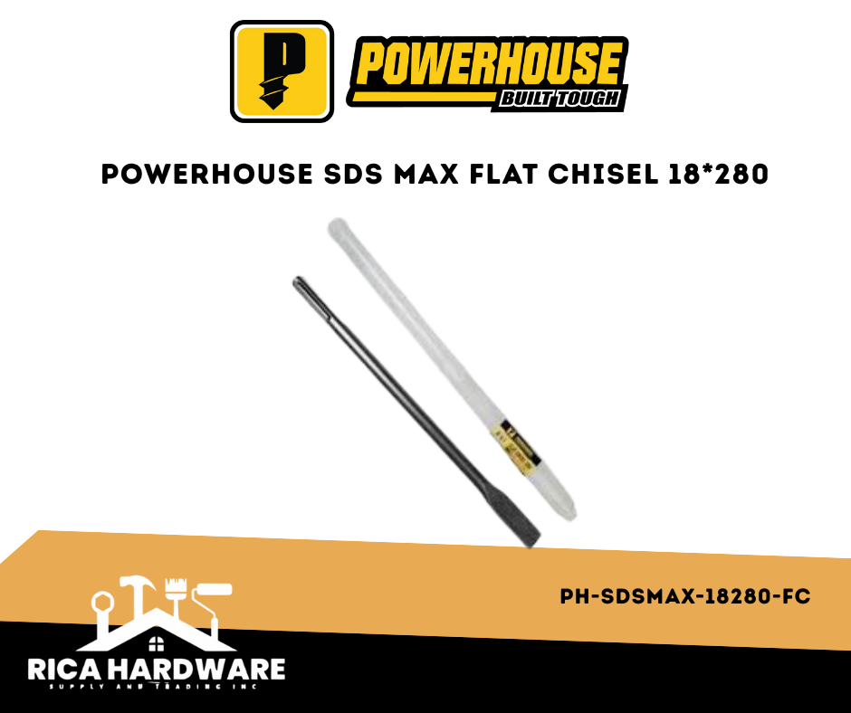 POWERHOUSE PH-SDSMAX-18280-FC SDS MAX FLAT CHISEL 18*280