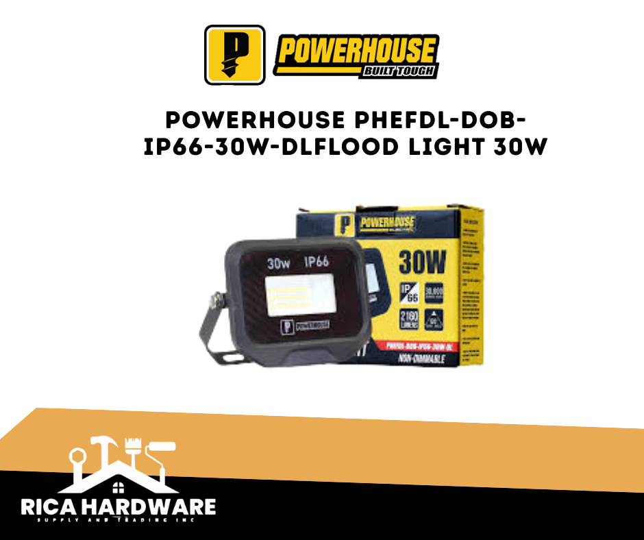 POWERHOUSE PHEFDL-DOB-IP66-30W-DLFLOOD LIGHT 30W