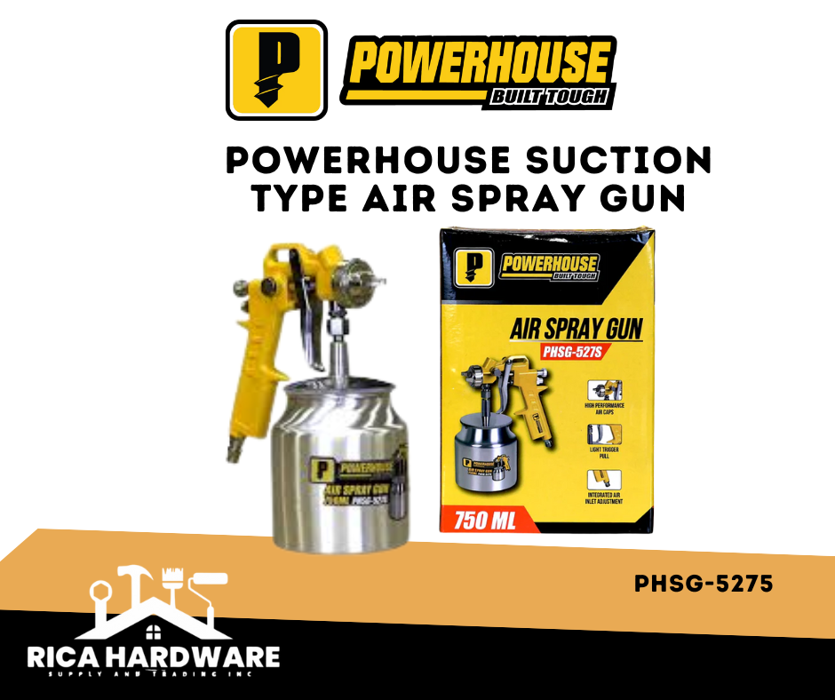 POWERHOUSE PHSG-5275 SUCTION TYPE AIR SPRAY GUN