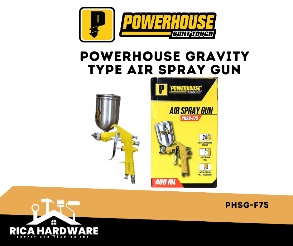 POWERHOUSE PHSG-F75 GRAVITY TYPE AIR SPRAY GUN