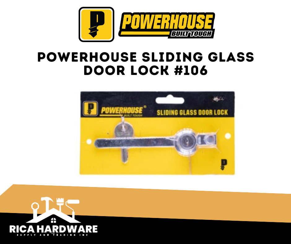 POWERHOUSE SLIDING GLASS DOOR LOCK #106