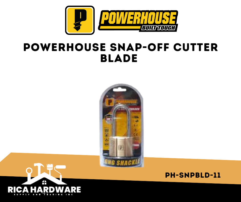 POWERHOUSE SOLID BRASS PADLOCK LONG SHACKLE 60MM