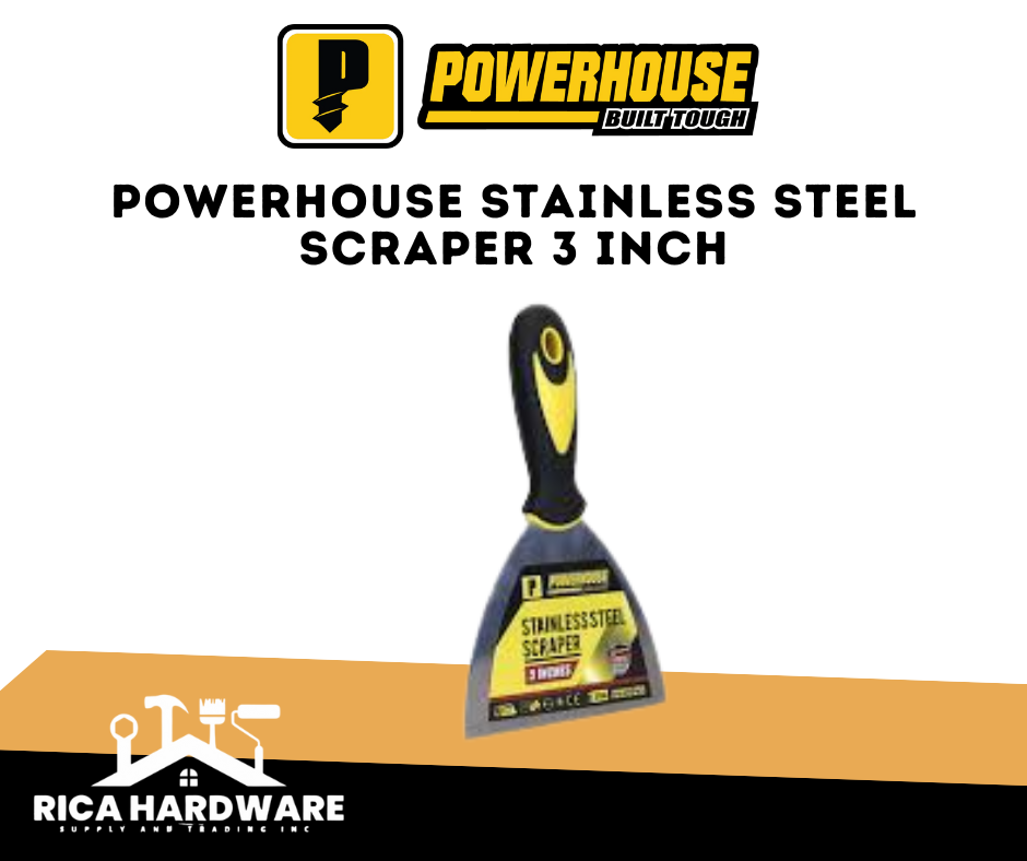 POWERHOUSE STAINLESS STEEL SCRAPER 3 INCH