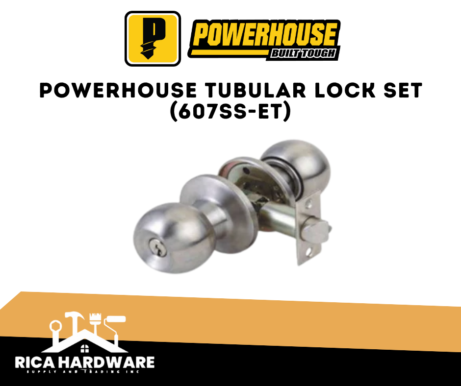 POWERHOUSE TUBULAR LOCK SET (607SS-ET)