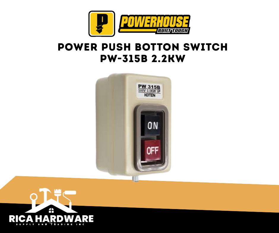 POWER PUSH BOTTON SWITCH PW-315B 2.2KW