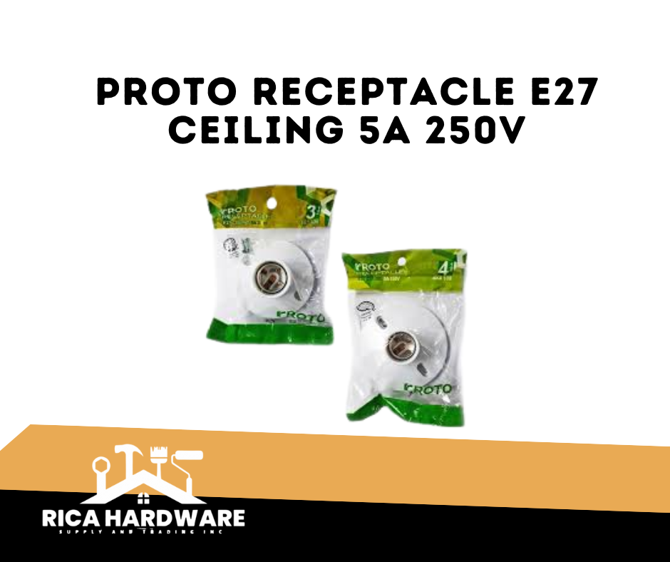 PROTO RECEPTACLE E27 CEILING 5A 250V