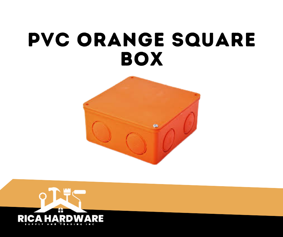 PVC ORANGE SQUARE BOX