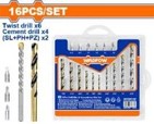WADFOW 16PCS DRILL BIT & SCREW BITS SET (UWKS4165)