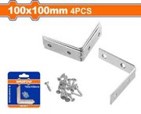 WADFOW CORNER BRACE SET 100x100mm 4PCS GALVANIZED SURFACE (WCY2K10)