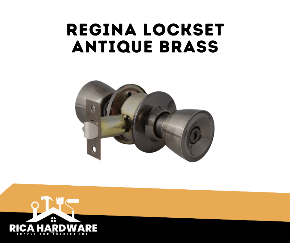 REGINA LOCKSET ANTIQUE BRASS