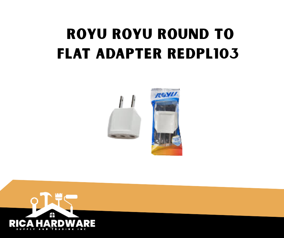 ROYU ROYU ROUND TO FLAT ADAPTER REDPL103 10A 250V
