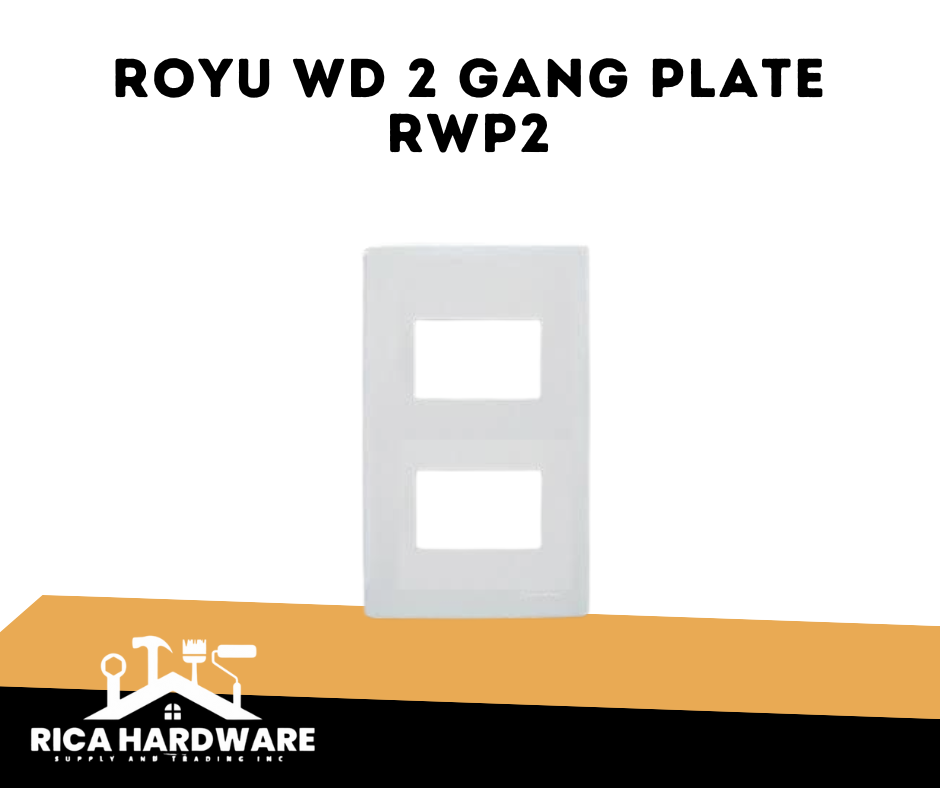 ROYU WD 2 GANG PLATE RWP2
