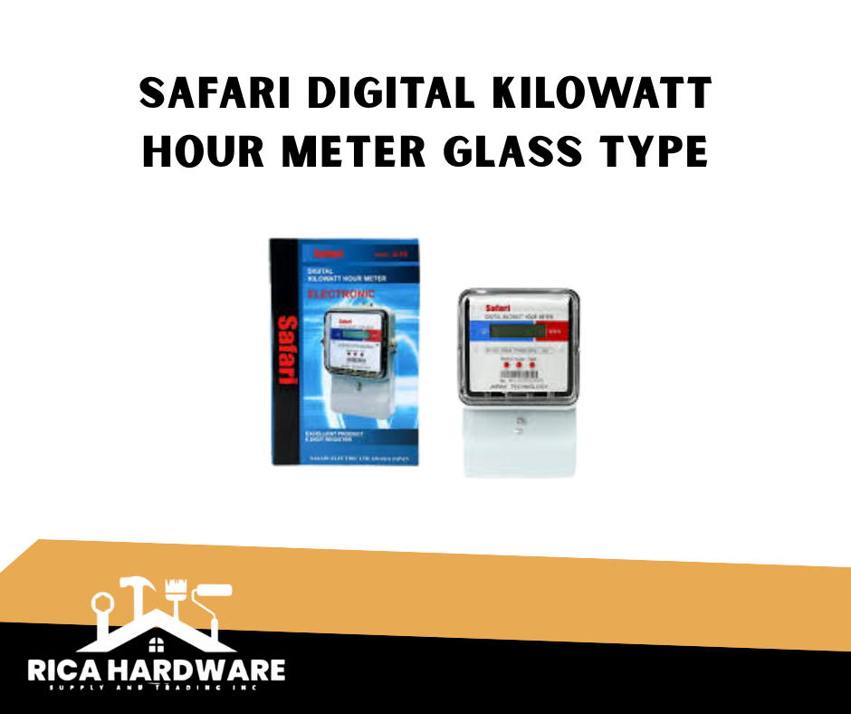SAFARI DIGITAL KILOWATT HOUR METER GLASS TYPE