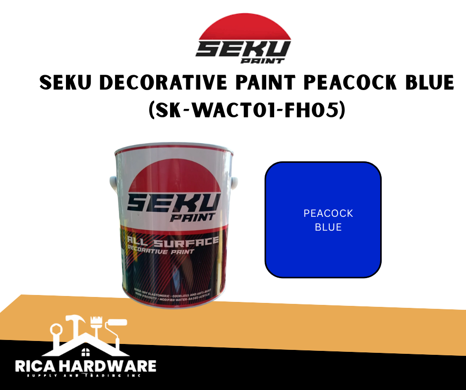 SEKU DECORATIVE PAINT PEACOCK BLUE (SK-WACT01-FH05)