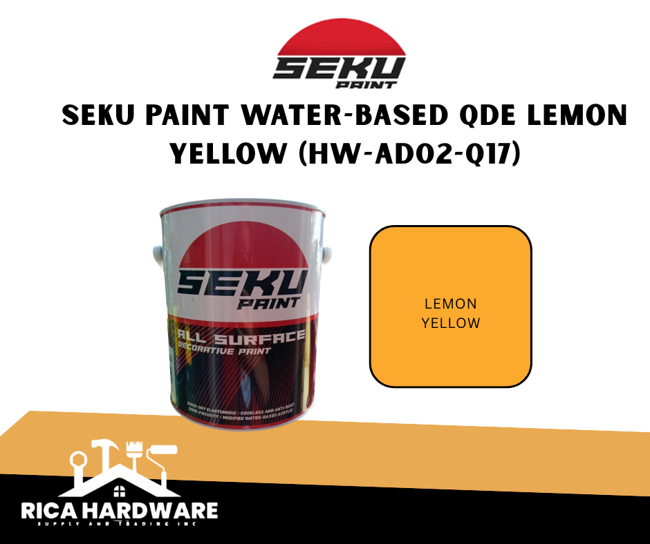 SEKU PAINT WATER-BASED QDE LEMON YELLOW (HW-AD02-Q17)