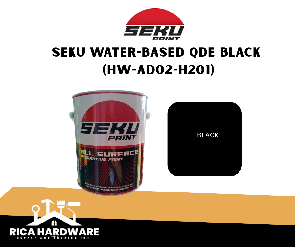 SEKU PAINT WATER-BASED QDE BLACK (HW-AD02-H201)