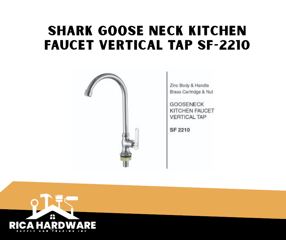 SHARK GOOSE NECK KITCHEN FAUCET VERTICAL TAP SF-2210