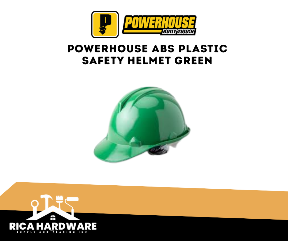 POWERHOUSE ABS PLASTIC SAFETY HELMET GREEN