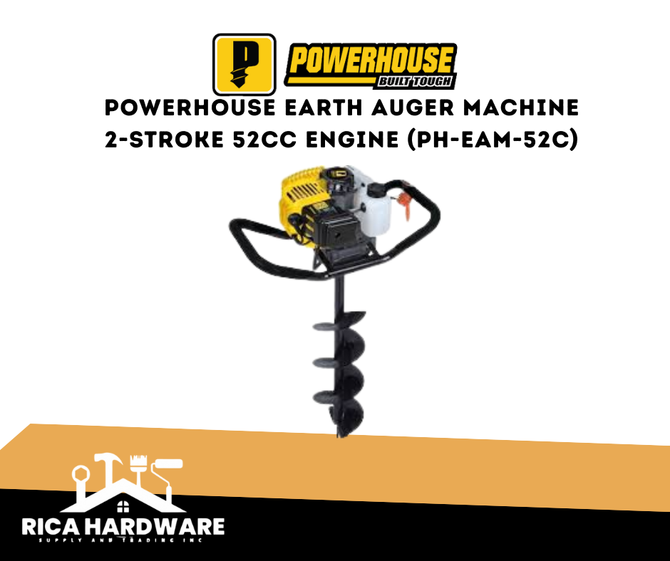 POWERHOUSE EARTH AUGER MACHINE 2-STROKE 52CC ENGINE (PH-EAM-52C)