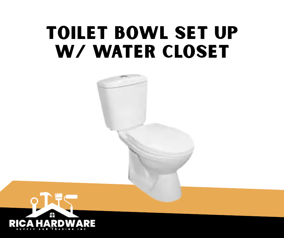 TOILET BOWL SET UP W/ WATER CLOSET