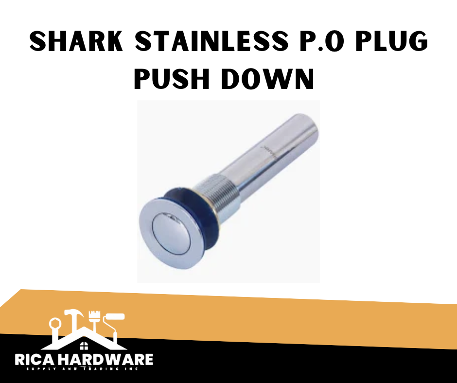 SHARK STAINLESS P.O PLUG PUSH DOWN HEAVY DUTY