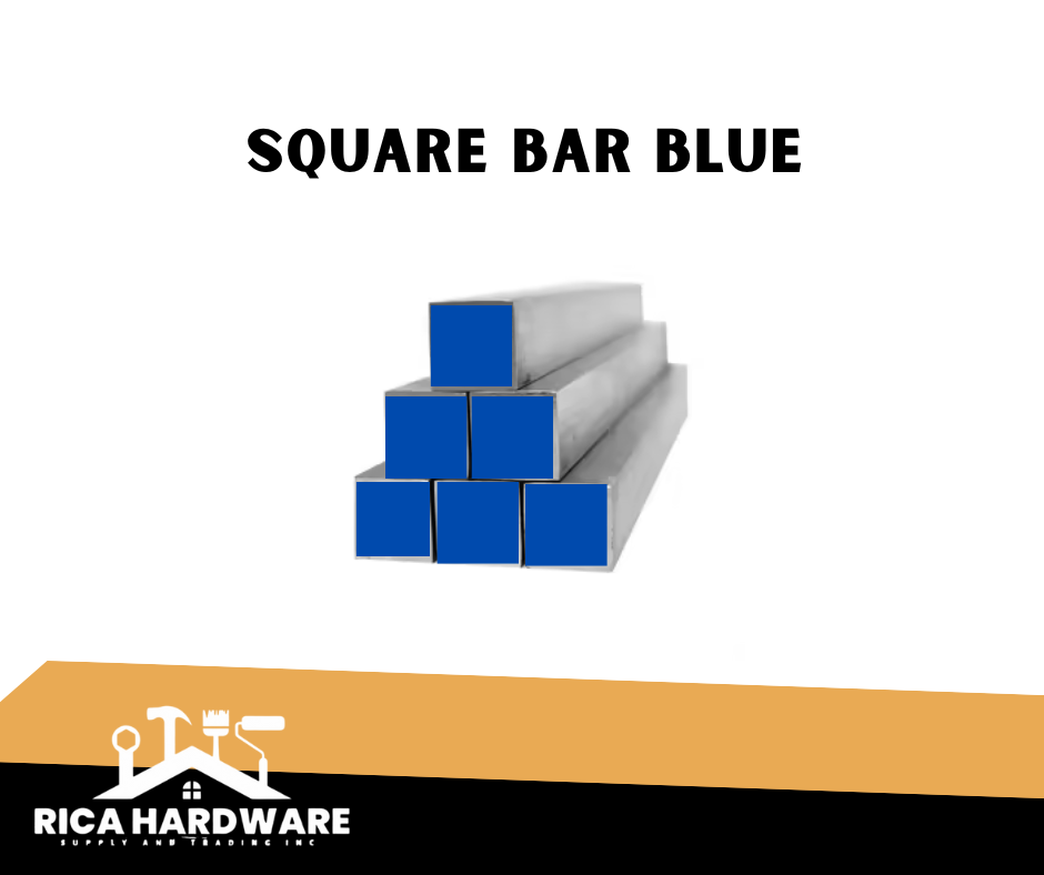 SQUARE BAR 16MM BLUE