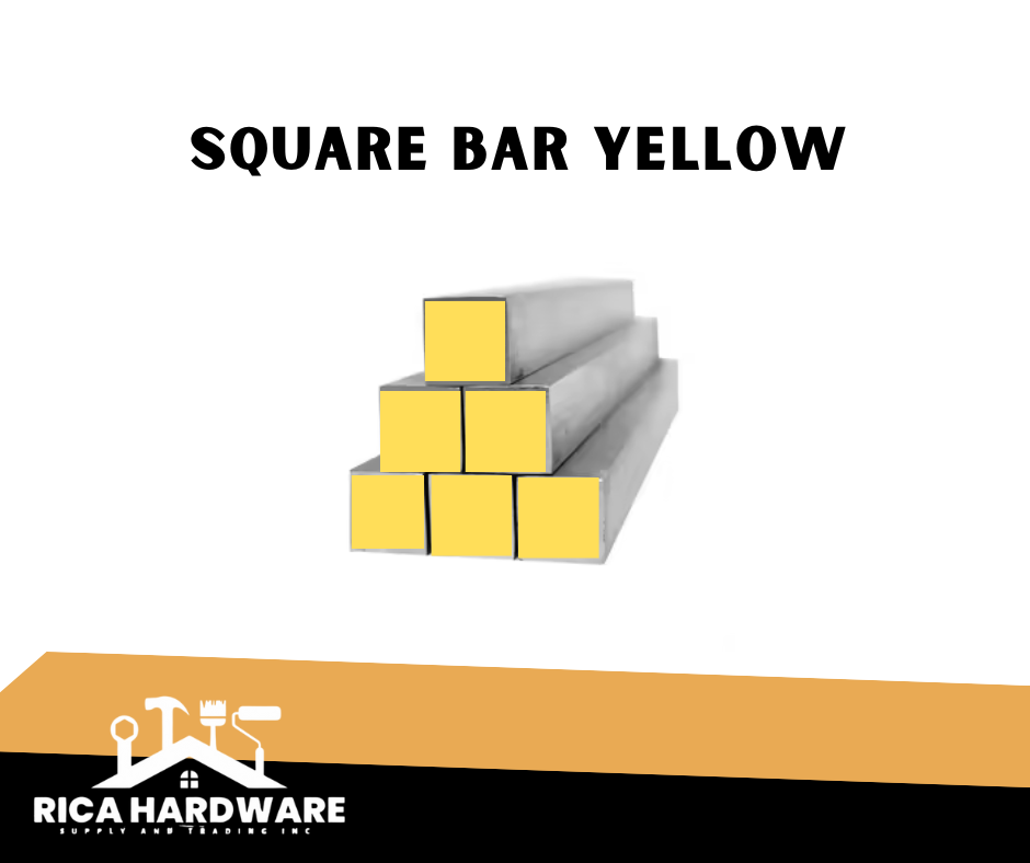 SQUARE BAR 10MM YELLOW