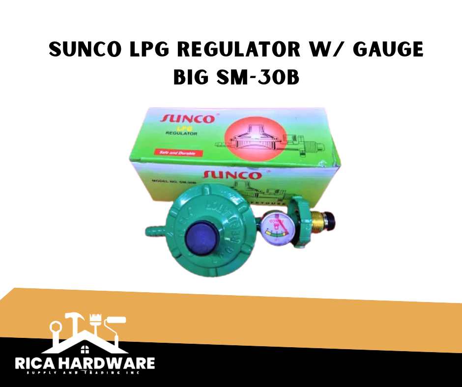 SUNCO LPG REGULATOR W/ GAUGE BIG SM-30B