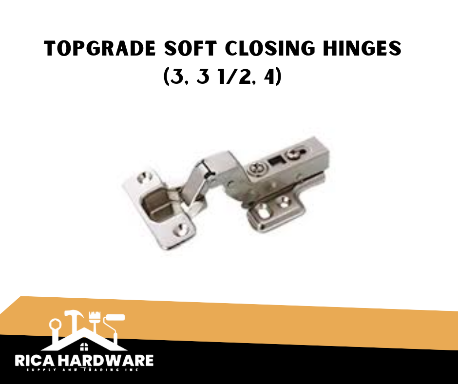 TOPGRADE SOFT CLOSING HINGES (3, 3 1/2, 4)
