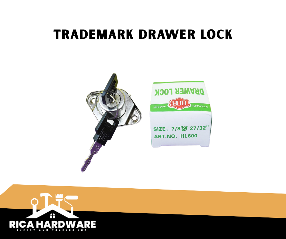 TRADEMARK DRAWER LOCK 7X8