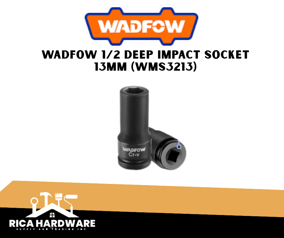 WADFOW 1/2 DEEP IMPACT SOCKET 13MM (WMS3213)