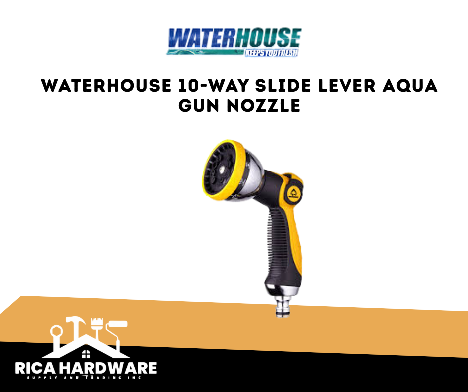 WATERHOUSE 10-WAY SLIDE LEVER AQUA GUN NOZZLE