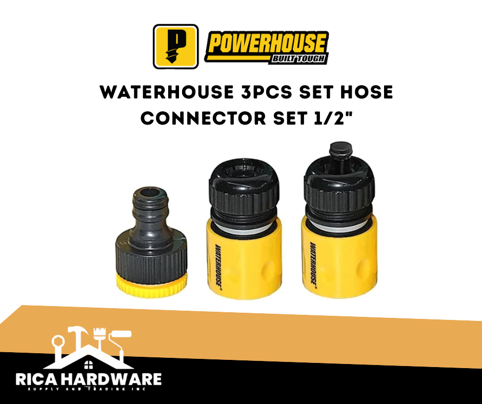 WATERHOUSE 3PCS SET HOSE CONNECTOR SET 1/2"