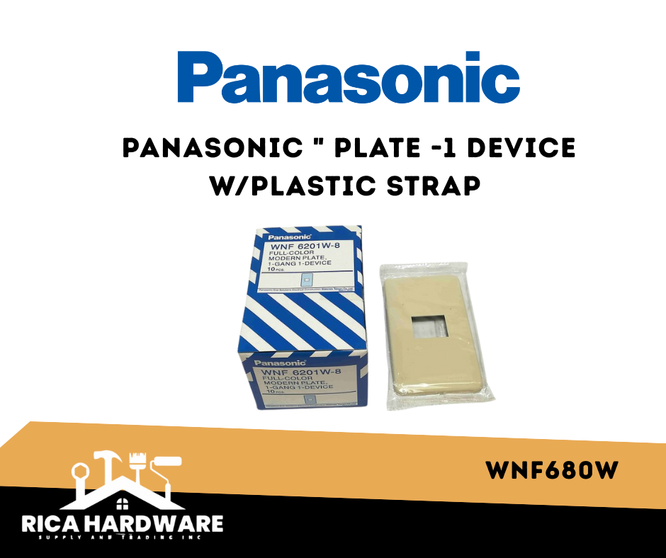 PANASONIC " PLATE -1 DEVICE W/PLASTIC STRAP WNF680W