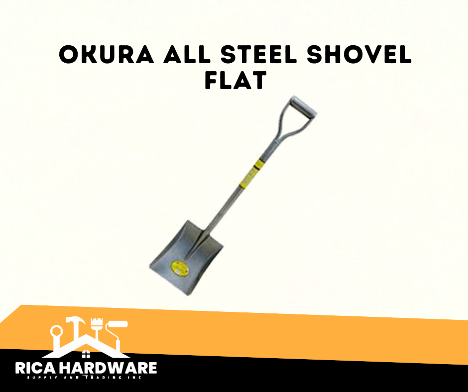 OKURA ALL STEEL SHOVEL FLAT