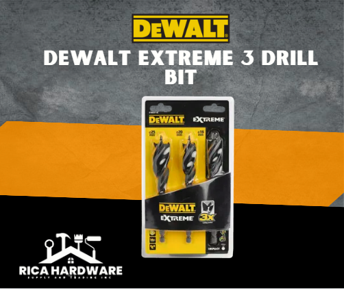 DEWALT EXTREME 3 DRILL BIT 3/16