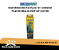WATERHOUSE P.O PLUG W/ CHROME PLATED BRASS POP-UP COVER