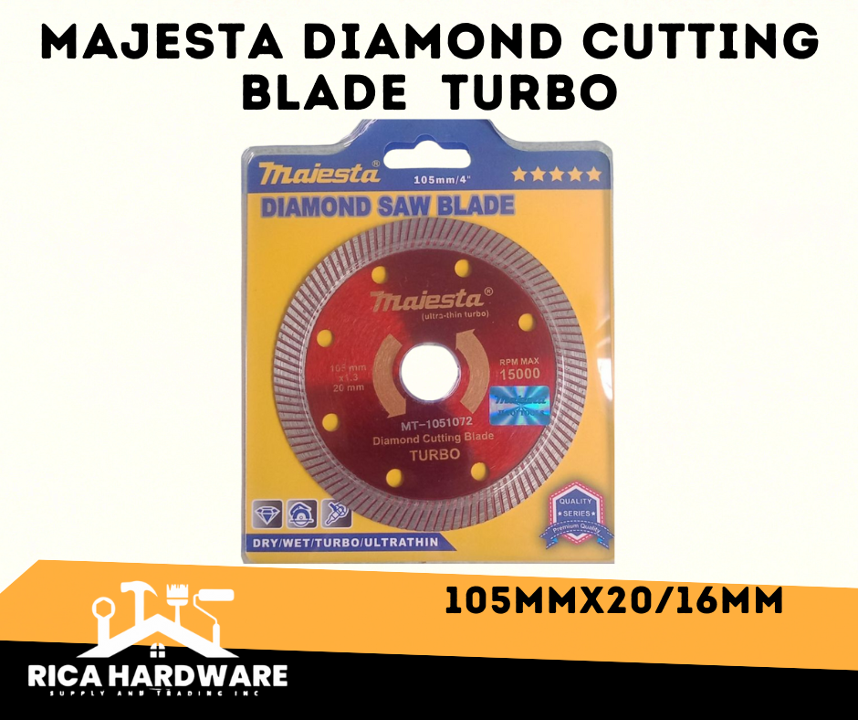 MAJESTA DIAMOND CUTTING BLADE  105MMx20/16MM TURBO