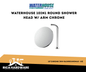 WATERHOUSE 10IN1 ROUND SHOWER HEAD W/ ARM CHROME