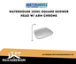 WATERHOUSE 10IN1 SQUARE SHOWER HEAD W/ ARM CHROME