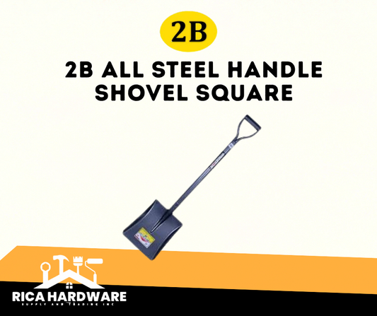 2B ALL STEEL HANDLE SHOVEL SQUARE