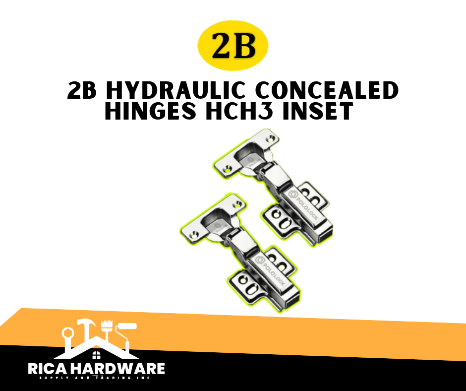 2B HYDRAULIC CONCEALED HINGES HCH3 INSET 47x12x5.9CM