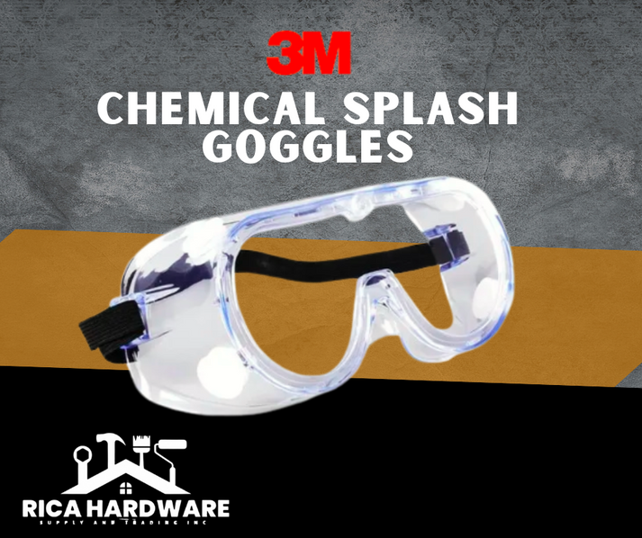 3M CHEMICAL SPLASH GOGGLES – Rica Hardware Supply And Trading Inc.
