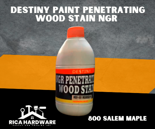 DESTINY PAINT PENETRATING WOOD STAIN NGR 800 SALEM MAPLE 1L