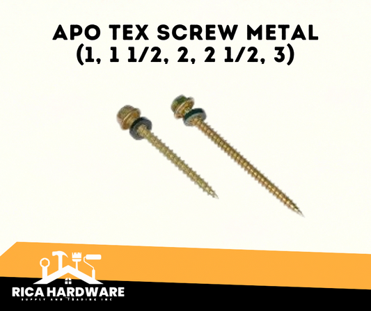 APO TEX SCREW METAL (1, 1 1/2, 2, 2 1/2, 3)