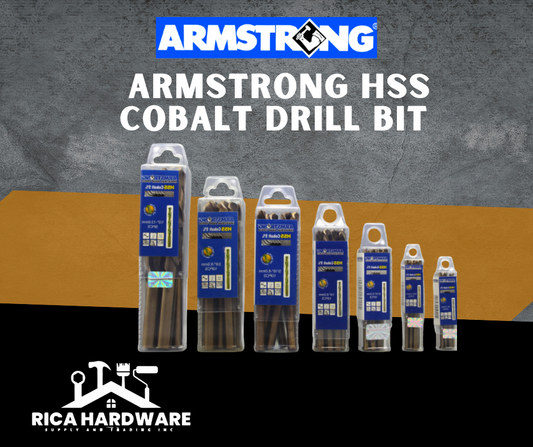 ARMSTRONG HSS COBALT DRILL BIT (3/16, 5/32, 1/4, 1/8)